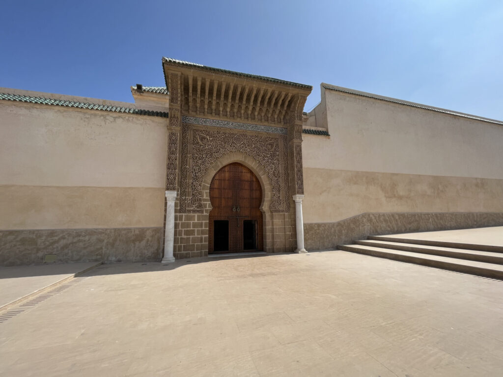 The entrance of the mausoleum